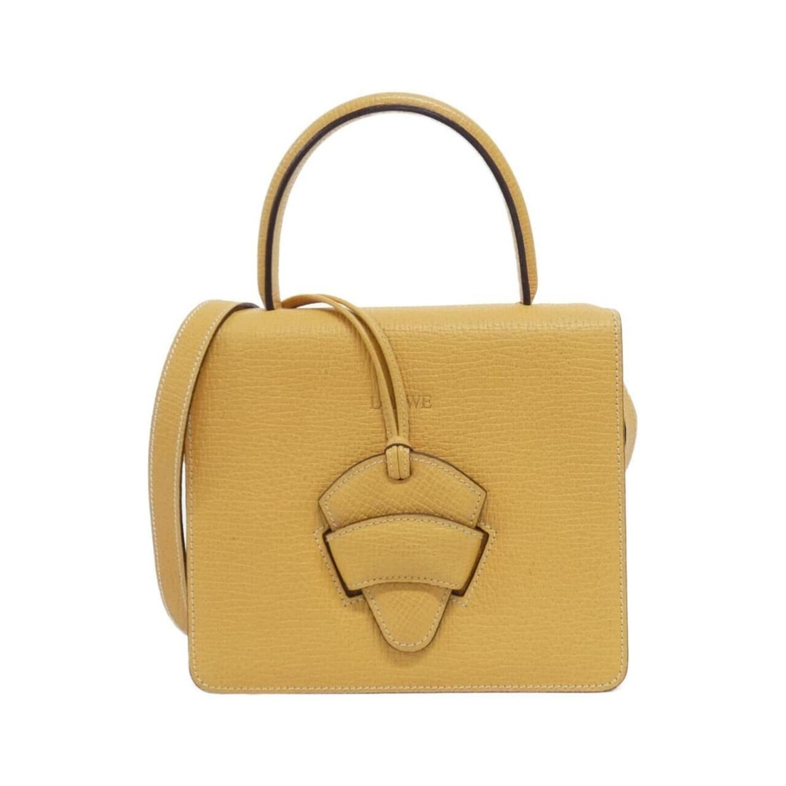 Loewe handbag: --- Catalog ---Category: SizeSize (HxWxD): 19cm x 22cm x 8cm / 7.48'' x 8.66'' x 3.14''Category: DesignType: HandbagColor: YellowGender: Women,MenMaterial: Leather Category: GeneralBrand: Loewe---