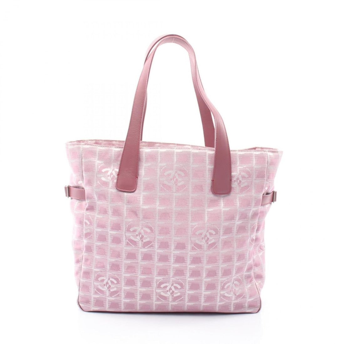 Chanel New Travel Line GM Tote Bag Handbag Leather Nylon Canvas Women's Pink A15825: --- Catalog ---Category: SizeSize (HxWxD): 32cm x 35cm x 12.5cm / 12.59'' x 13.77'' x 4.92''Category: DesignType: Handbag, Tote bagColor: PinkGender: WomenMaterial: Leather , Nylon canvas Hardware Col