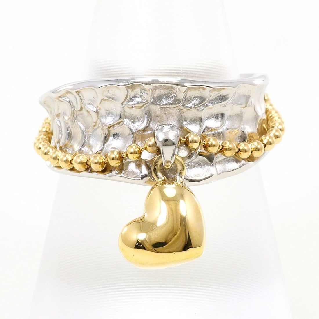 PT900 Platinum 18K Yellow Gold Ring, Size 1, Total Weight 13.0g, Like New Condition. (1 of 11)