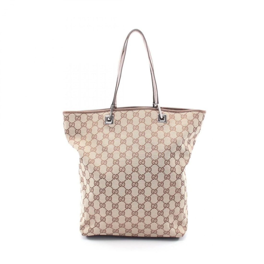 Gucci GG Canvas Tote Bag Handbag, and Leather, Women's, Beige/Brown, 31243: --- Catalog ---Category: SizeSize (HxWxD): 32cm x 24cm x 11cm / 12.59'' x 9.44'' x 4.33''Category: DesignType: Handbag, Tote bagColor: Beige, BrownGender: WomenMaterial: Canvas , Leather Category: Gen