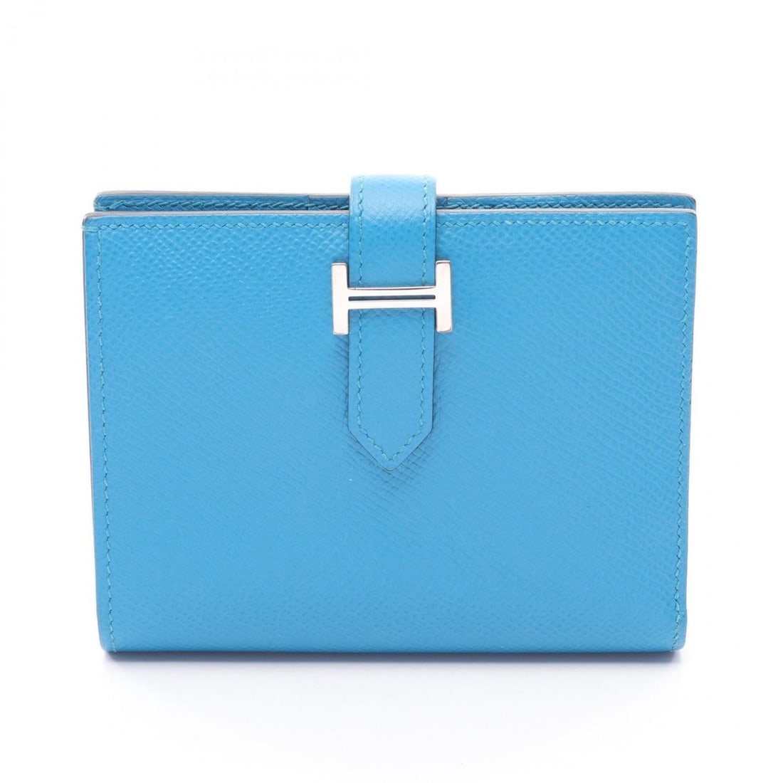Hermes Bearn Compact Blue Zanzibar Bi-fold Wallet, Veau Epsom Leather, Women's, Blue, H039790CK: --- Catalog ---Category: SizeSize (HxWxD): 9cm x 12cm x 2cm / 3.54'' x 4.72'' x 0.78''Category: DesignType: Wallet (bi-fold)Color: BlueGender: WomenMaterial: Epsom leather Category: GeneralMPN: H03979