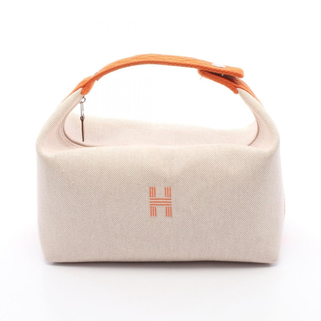 Hermes Bride à Bracque GM Handbag, Canvas, Toile H, Women's, Beige/Orange: --- Catalog ---Category: SizeSize (HxWxD): 13cm x 25cm x 14cm / 5.11'' x 9.84'' x 5.51''Category: DesignType: HandbagColor: Beige, OrangeGender: WomenMaterial: Toile H Hardware Color: SilverCategory: 