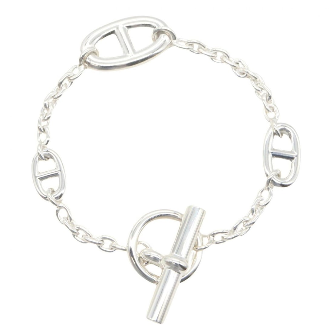 Hermes HERMES Fjallandole LG Bracelet, Sterling Silver 925, Women's Tone: --- Catalog ---Category: SizeLength: 16.5cm / 6.49''Category: DesignType: Charm braceletColor: SilverGender: WomenMaterial: Silver 925Category: GeneralBrand: Hermes--- Item List ---Section: ConditionR