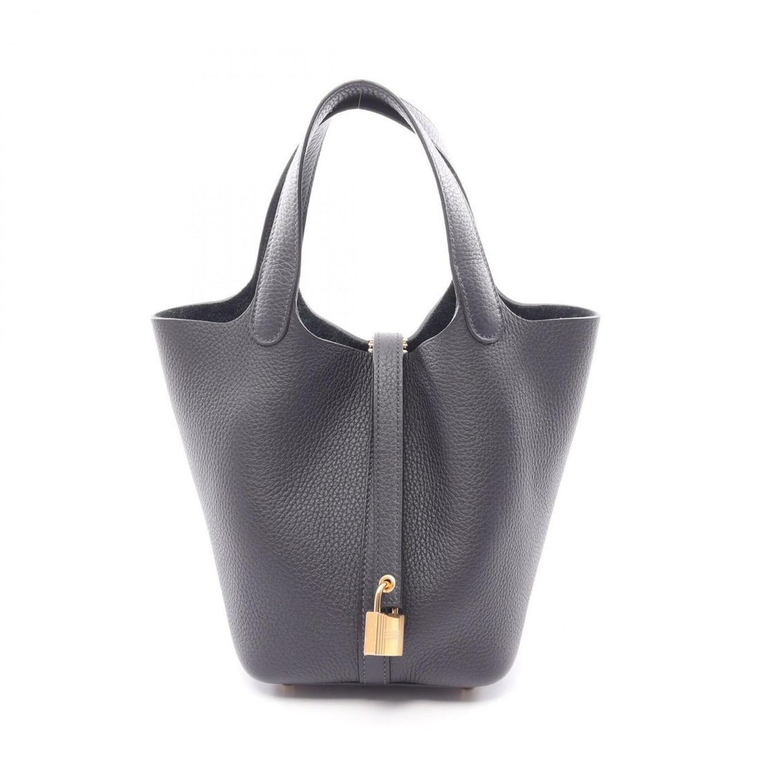 Hermes Picotin Lock PM Caban Handbag, made of Taurillon Clemence leather, women's, navy blue.: --- Catalog ---Category: SizeSize (HxWxD): 18.5cm x 19cm x 13.5cm / 7.28'' x 7.48'' x 5.31''Category: DesignType: HandbagColor: NavyGender: WomenMaterial: Taurillon clemence leather Hardware Color: Go