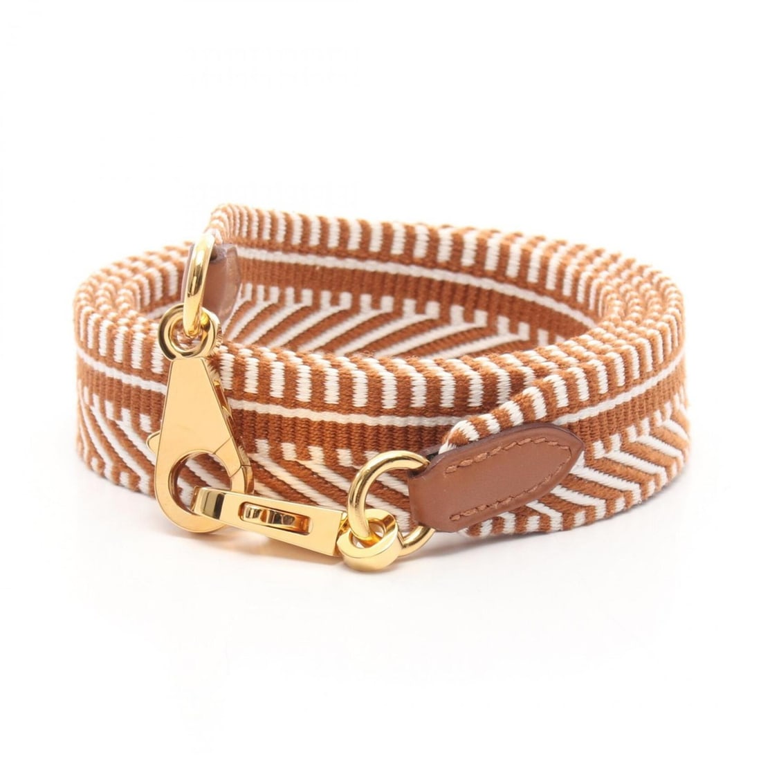 Hermes Bandoulière Sangle Caval Shoulder Strap Accessory Leather Toile Veau Swift Women's: --- Catalog ---Category: SizeSize (HxWxD): 114cm x 2.5cm / 44.88'' x 0.98''Category: DesignType: StrapColor: Brown, WhiteGender: WomenMaterial: Swift leatherCategory: GeneralBrand: Hermes--- Item List