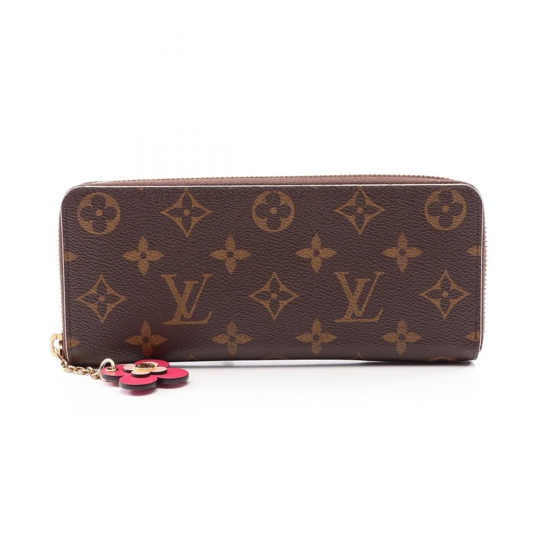 Louis Vuitton Portefeuille Clemence Round Long Wallet, Leather, Monogram, Women's, Brown, M64201: --- Catalog ---Category: SizeSize (HxWxD): 8.5cm x 19.5cm x 2cm / 3.34'' x 7.67'' x 0.78''Category: DesignType: Long wallet (bi-fold)Color: Brown, Hot pink, MonogramGender: WomenMaterial: Monogram Cat