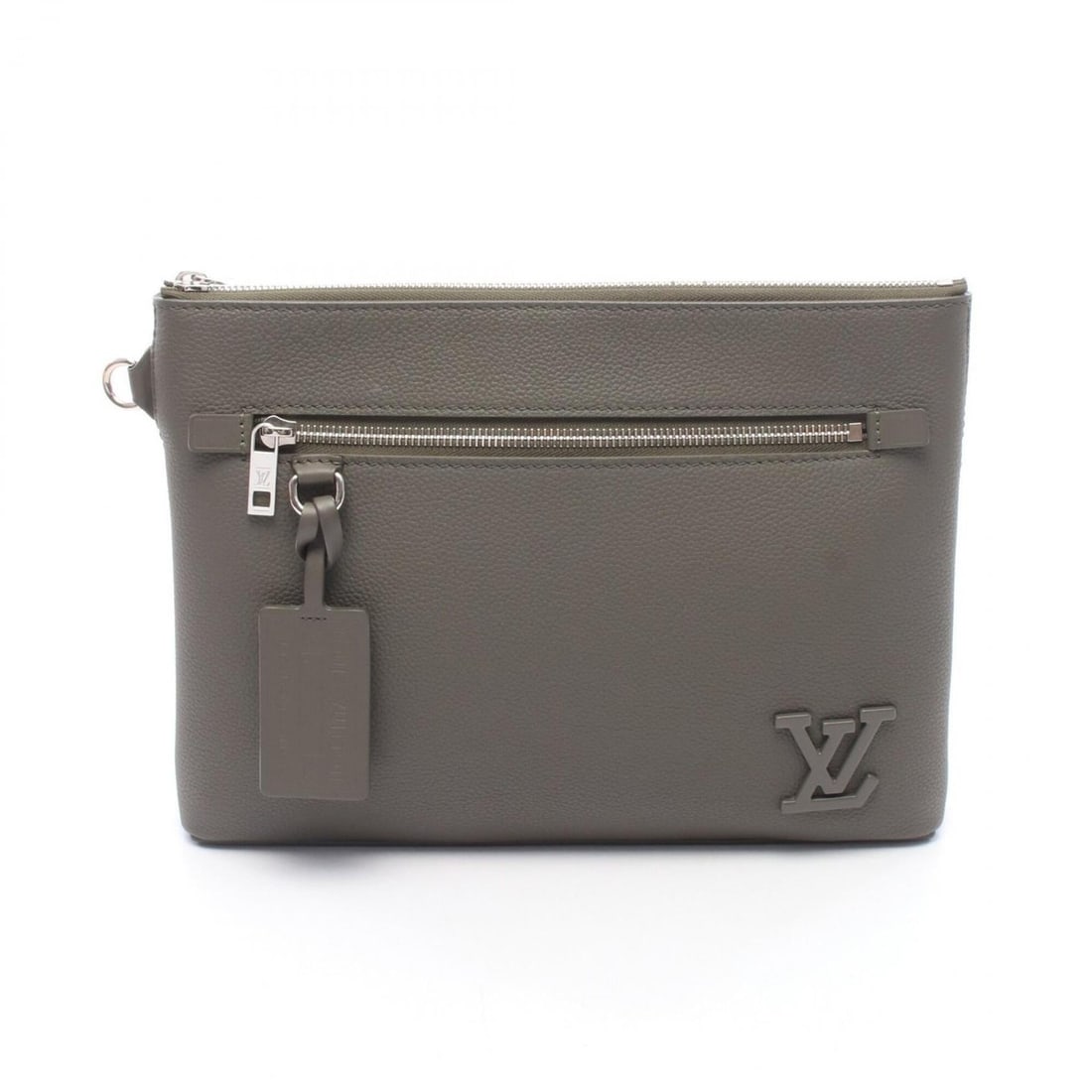 Louis Vuitton Takeoff Handbag Pouch LV Aerogram Second Bag Clutch Leather Men's Khaki M81735: --- Catalog ---Category: SizeSize (HxWxD): 21cm x 28cm x 4.5cm / 8.26'' x 11.02'' x 1.77''Category: DesignType: Clutch bag, Handbag, PouchColor: KhakiGender: MenMaterial: Leather Category: GeneralBran