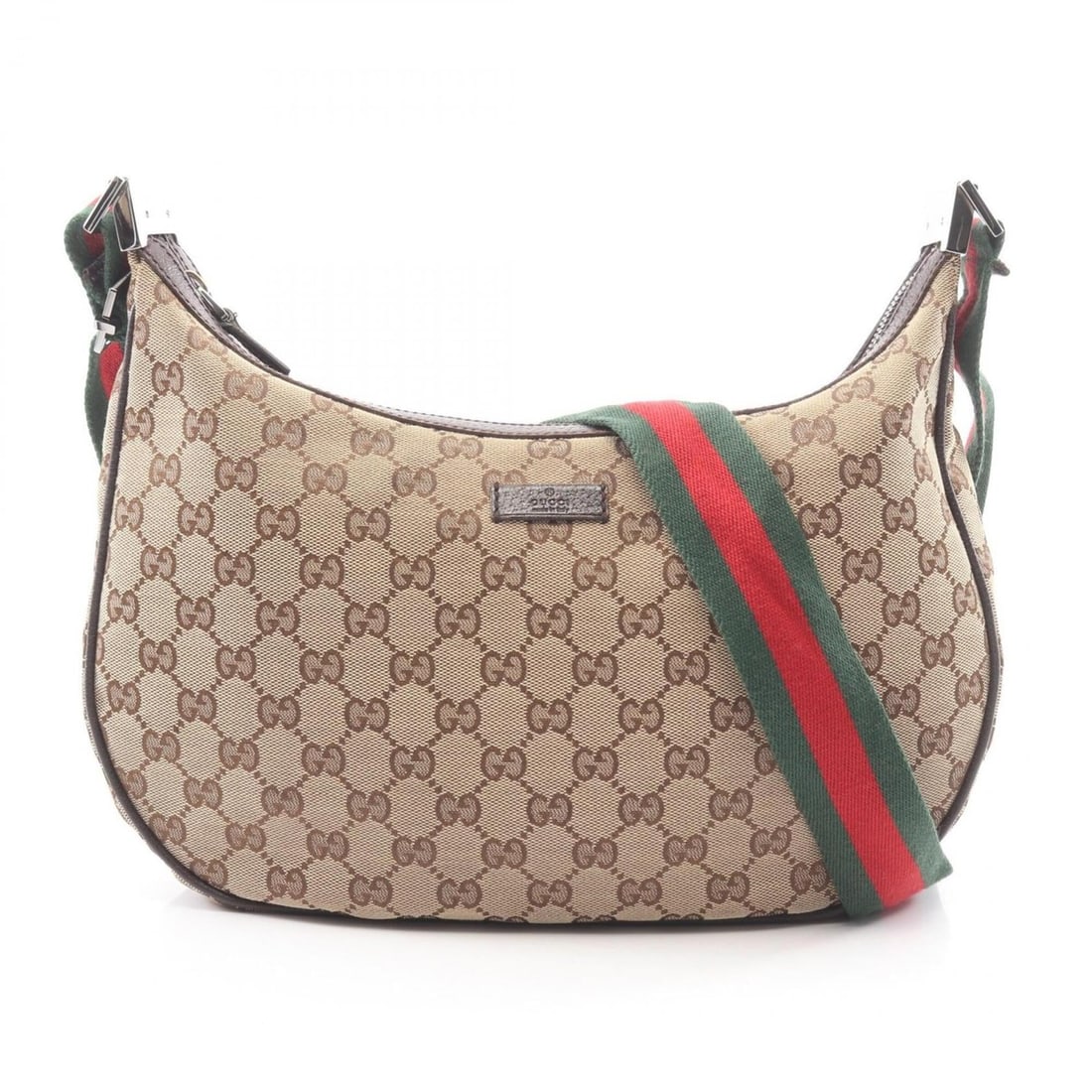 Gucci GUCCI Sherry Line GG Canvas Shoulder Bag Handbag Leather Women's Beige/Brown 122790: --- Catalog ---Category: SizeSize (HxWxD): 20cm x 31cm x 5cm / 7.87'' x 12.2'' x 1.96''Category: DesignType: Handbag, Shoulder bagColor: Beige, BrownGender: WomenMaterial: Canvas , Leather Category: G