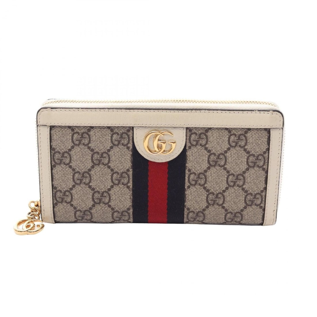 Gucci Ophidia GG Supreme Sherry Line Round Long Wallet, Leather, Women's, Beige/Multicolor, 523154: --- Catalog ---Category: SizeSize (HxWxD): 10cm x 18.5cm x 2cm / 3.93'' x 7.28'' x 0.78''Category: DesignType: Long wallet (bi-fold)Color: Beige, Multi-colorGender: WomenMaterial: Leather , PVC Catego