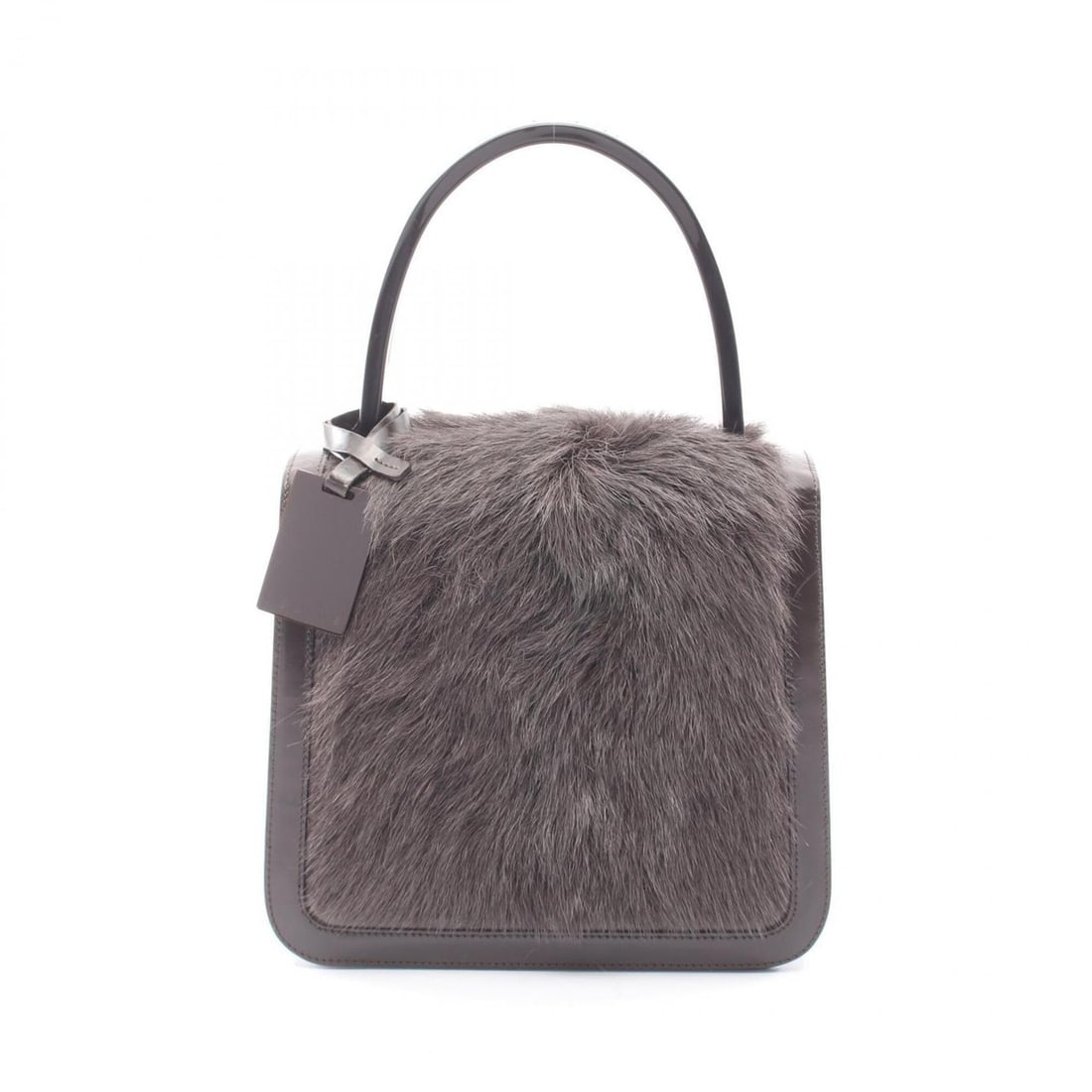Celine handbag, leather and fur, women's, brown.: --- Catalog ---Category: SizeSize (HxWxD): 18.5cm x 20.5cm x 7.5cm / 7.28'' x 8.07'' x 2.95''Category: DesignType: HandbagColor: BrownGender: WomenMaterial: Leather , Fur Category: GeneralBrand: Celin