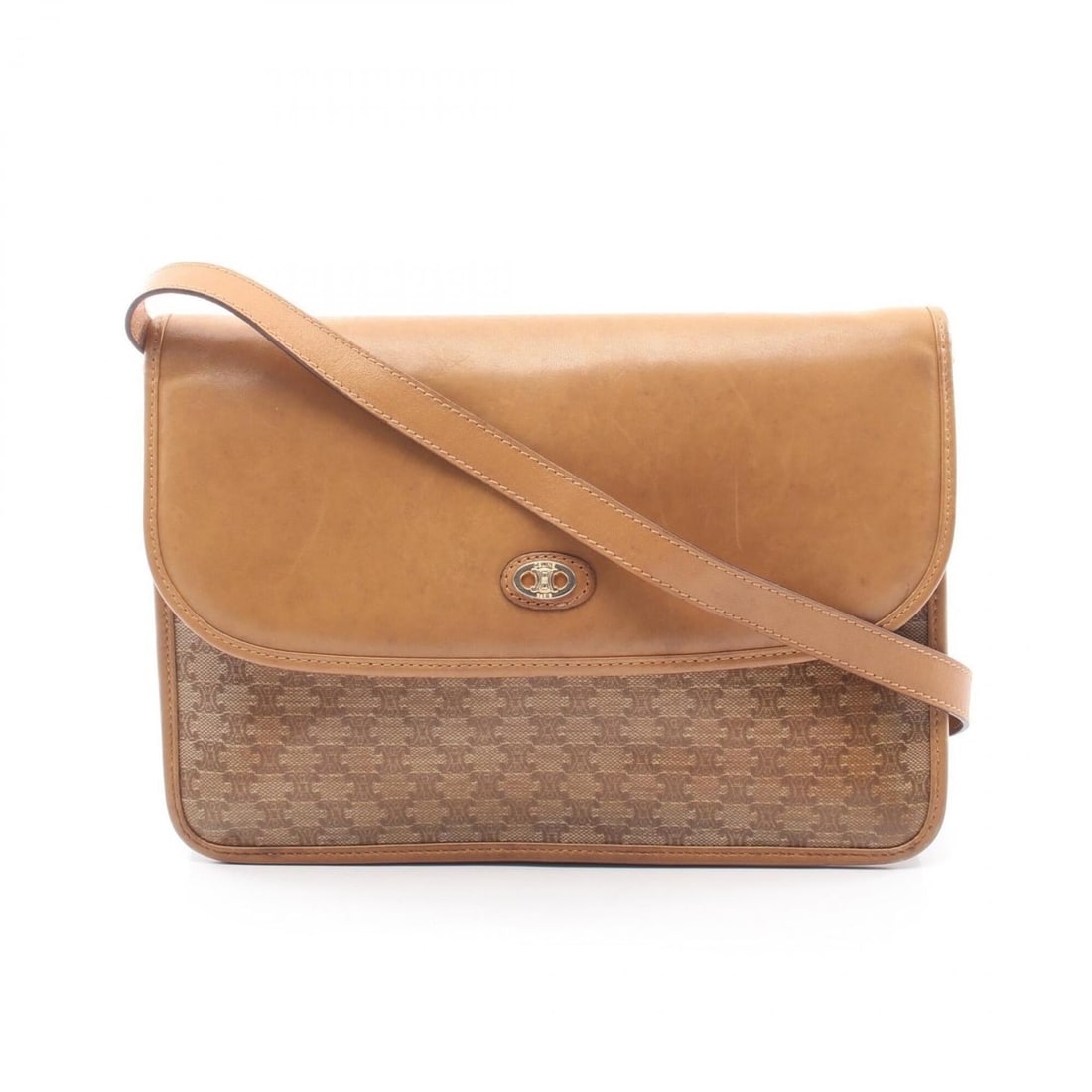 Celine Triomphe Shoulder Bag/Handbag, Coated Canvas and Leather, Women's, Beige: --- Catalog ---Category: SizeSize (HxWxD): 17cm x 24cm x 2cm / 6.69'' x 9.44'' x 0.78''Category: DesignType: Handbag, Shoulder bagColor: BeigeGender: WomenMaterial: Coated canvas , PVC , Leather Categ