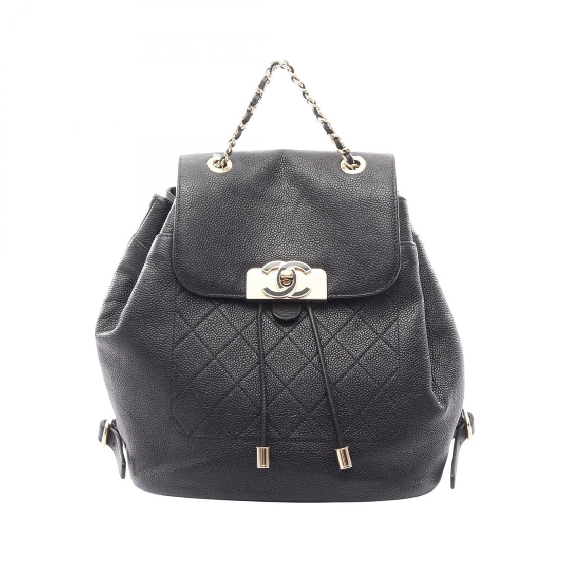 Chanel Matelassé Backpack/Handbag, Caviar Leather (Grained Calfskin), Women's, Black: --- Catalog ---Category: SizeSize (HxWxD): 24cm x 22cm x 12cm / 9.44'' x 8.66'' x 4.72''Category: DesignType: Backpack, HandbagColor: BlackGender: WomenMaterial: Grained Calfskin Category: GeneralBran