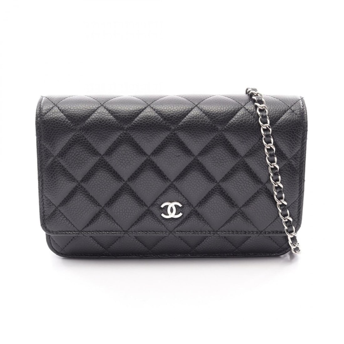 Chanel Matelassé Shoulder Bag/Handbag, Caviar Leather (Grained Calfskin), Women's, Black: --- Catalog ---Category: SizeSize (HxWxD): 12cm x 19cm x 3.5cm / 4.72'' x 7.48'' x 1.37''Category: DesignType: Handbag, Shoulder bagColor: BlackGender: WomenMaterial: Grained Calfskin Category: