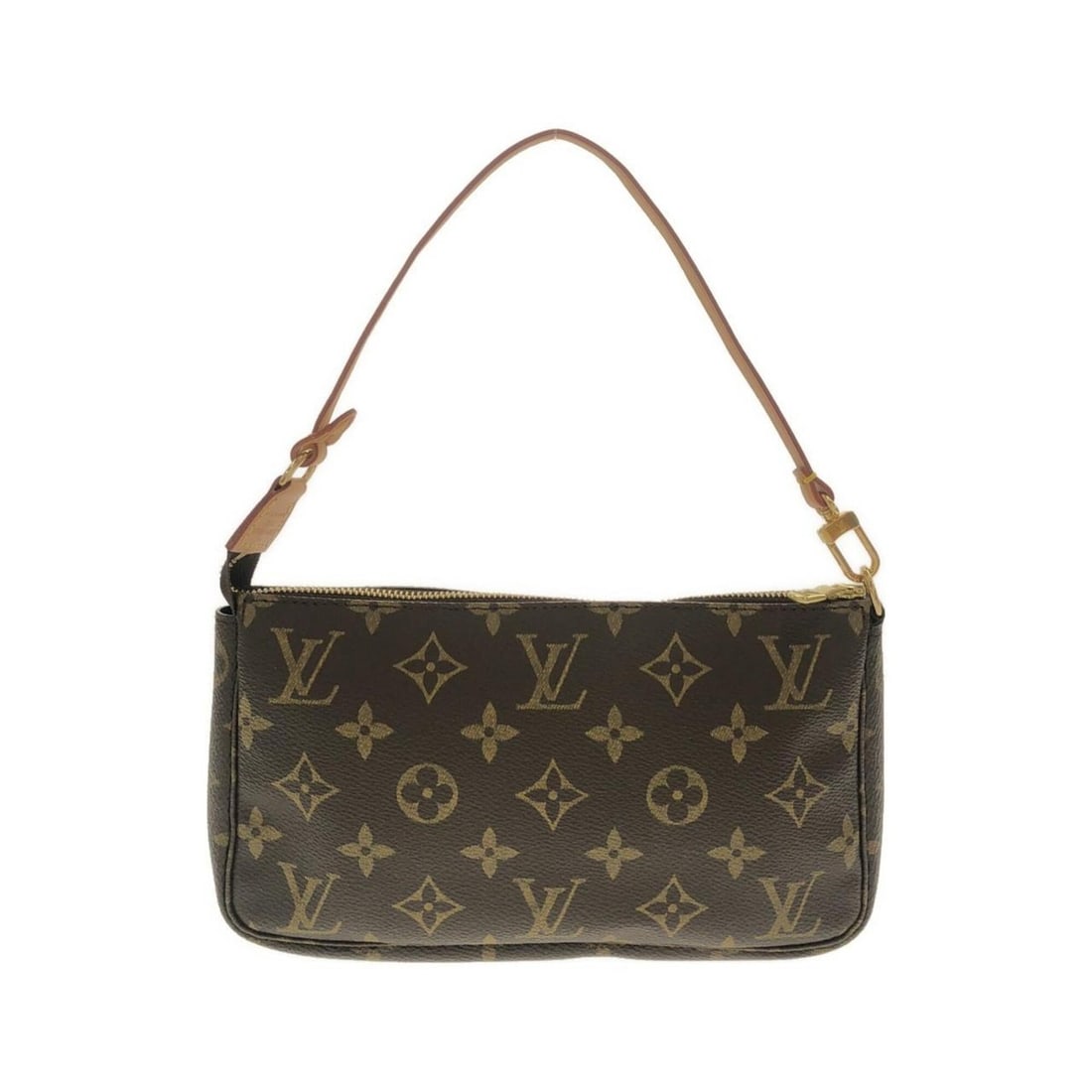 Louis Vuitton Monogram Pochette Accessoires M51980 Accessory Pouch: --- Catalog ---Category: SizeWeight: 100g / 3.52oz.Size (HxWxD): 13.5cm x 21.5cm x 3.5cm / 5.31'' x 8.46'' x 1.37''Handle Length: 38cm / 14.96''Category: DesignType: PochetteColor: MarronGender: Women