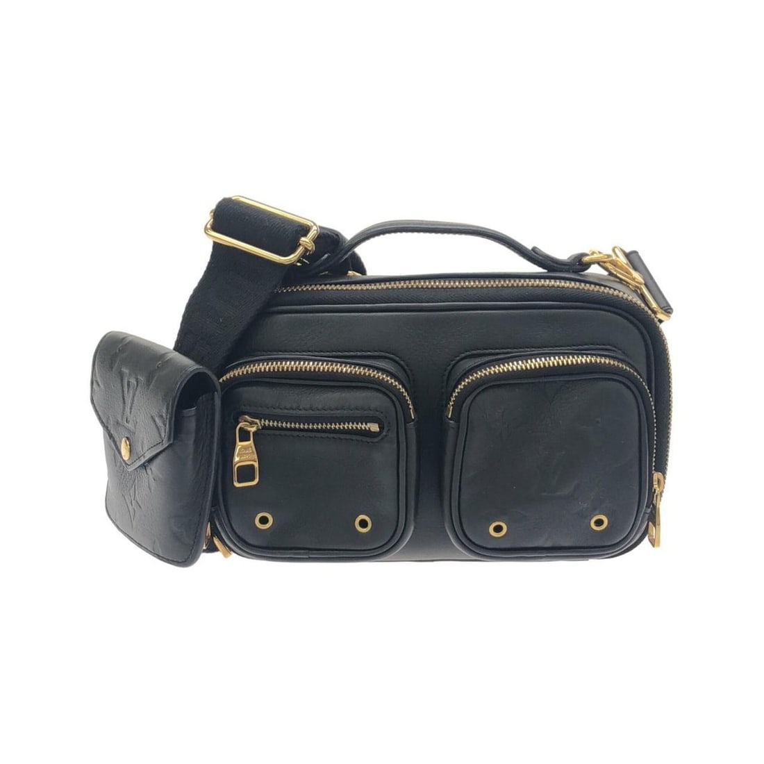 Louis Vuitton Utility Crossbody M80450 Shoulder Bag: --- Catalog ---Category: SizeSize (HxWxD): 12cm x 21cm x 5cm / 4.72'' x 8.26'' x 1.96''Category: DesignType: Shoulder bagColor: BlackGender: Women,MenMaterial: Leather Leather/Fur Type: CalfskinCatego
