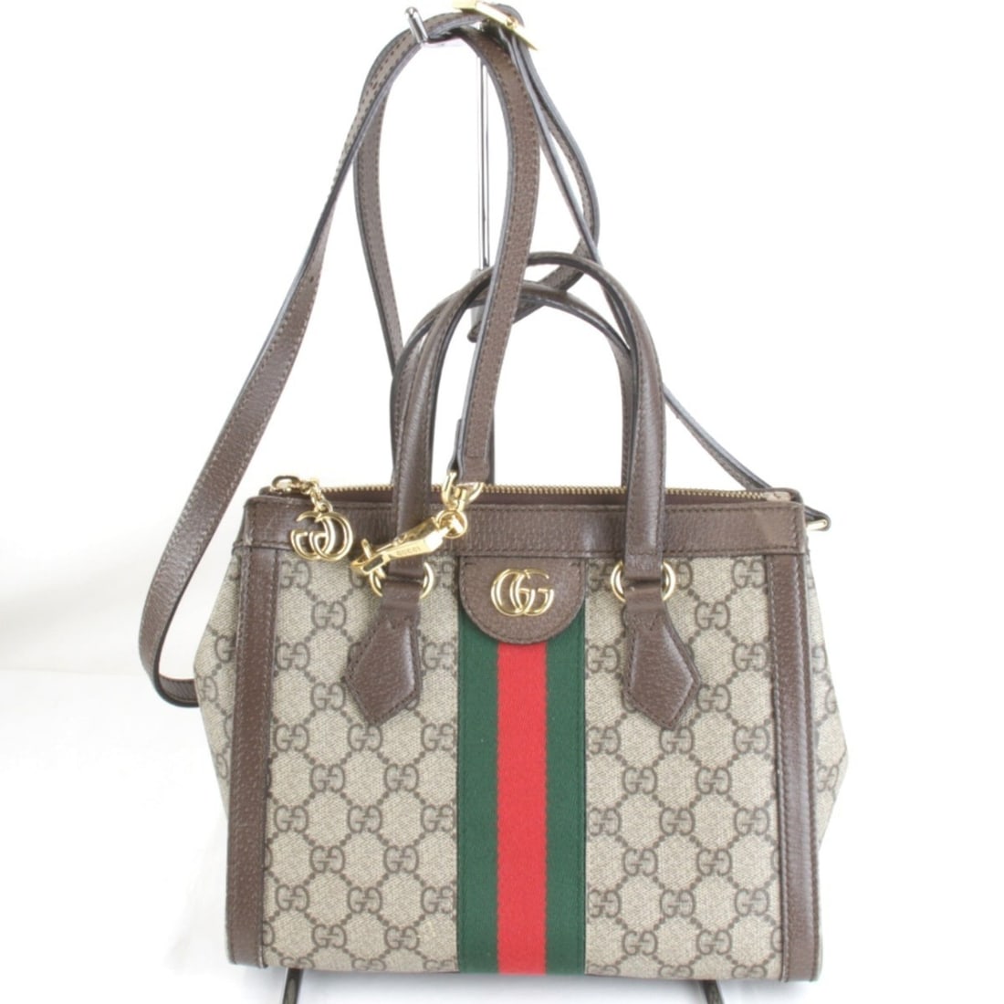 GUCCI Ophidia Bag 547551 520981 Shoulder GG Supreme Canvas Beige Women's (1 of 16)