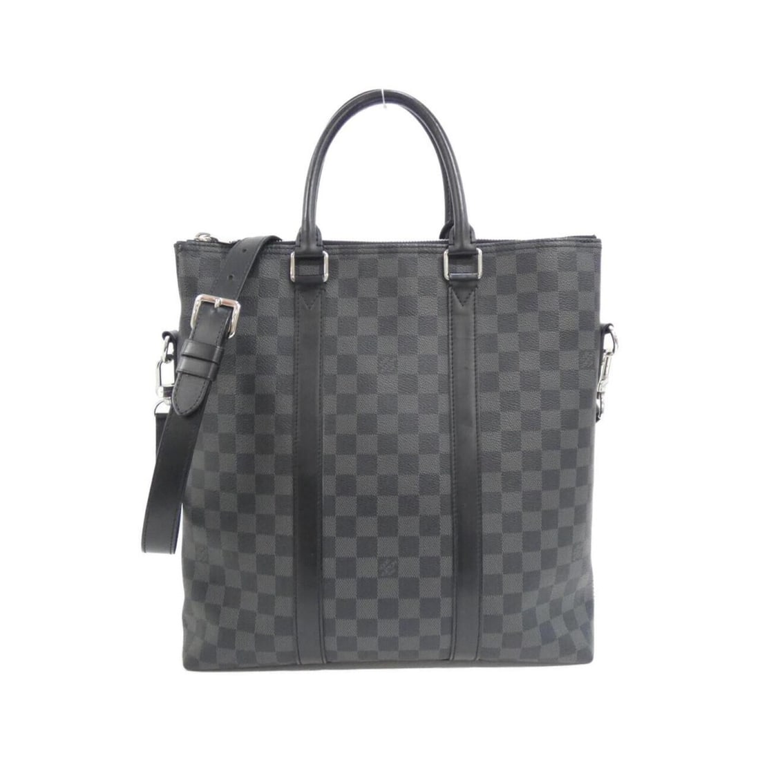 Louis Vuitton Damier Graphite Anton Tote N40000 Handbag: --- Catalog ---Category: SizeSize (HxWxD): 37cm x 34cm x 7cm / 14.56'' x 13.38'' x 2.75''Category: DesignType: HandbagColor: GraphiteGender: MenMaterial: Coated canvas Hardware Color: SilverCategory: 