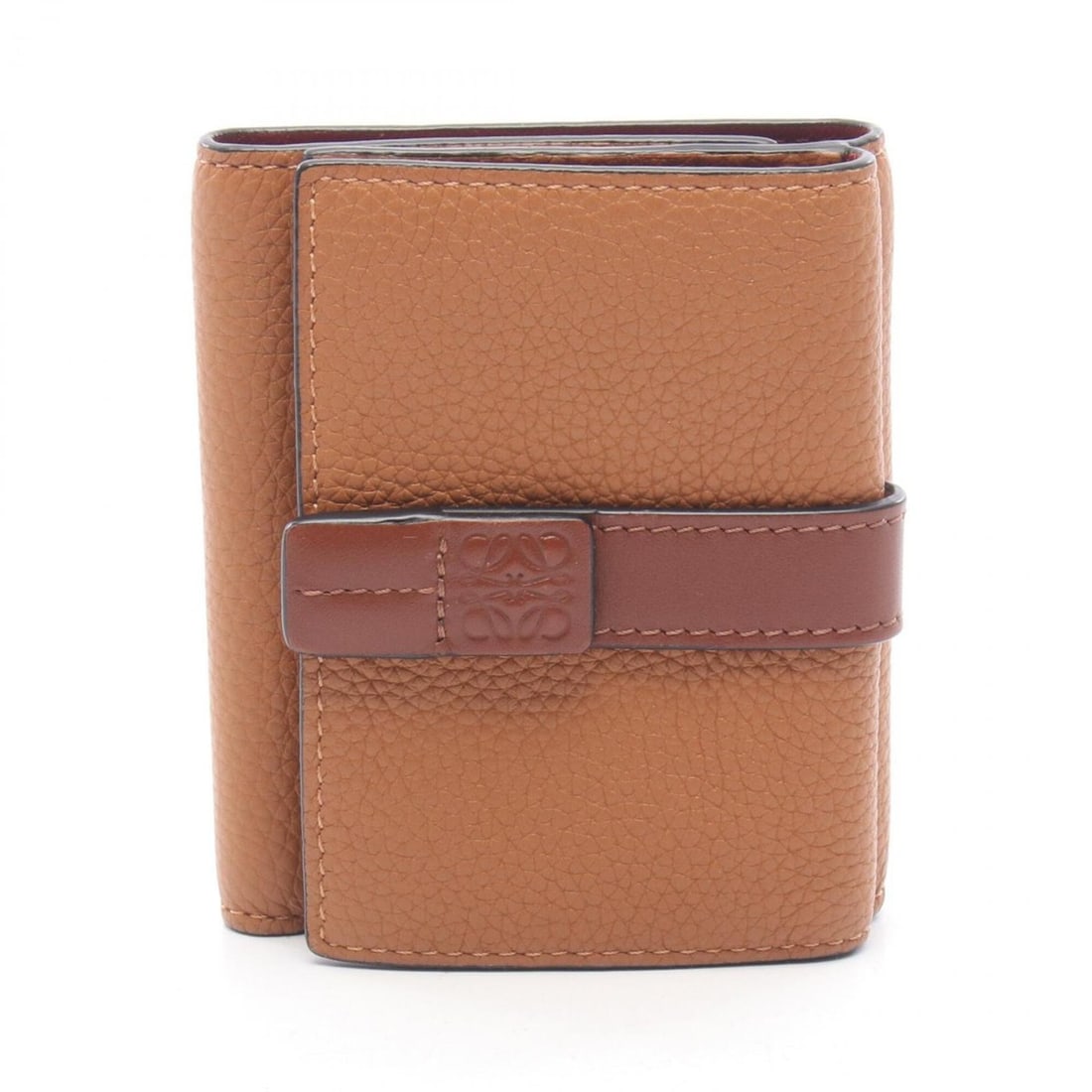 Loewe Trifold Wallet, Leather, Women's, Brown, C660TR2X01: --- Catalog ---Category: SizeSize (HxWxD): 9.5cm x 8cm x 2.5cm / 3.74'' x 3.14'' x 0.98''Category: DesignType: Wallet (tri-fold)Color: BrownGender: WomenMaterial: Leather Category: GeneralMPN: C660TR2