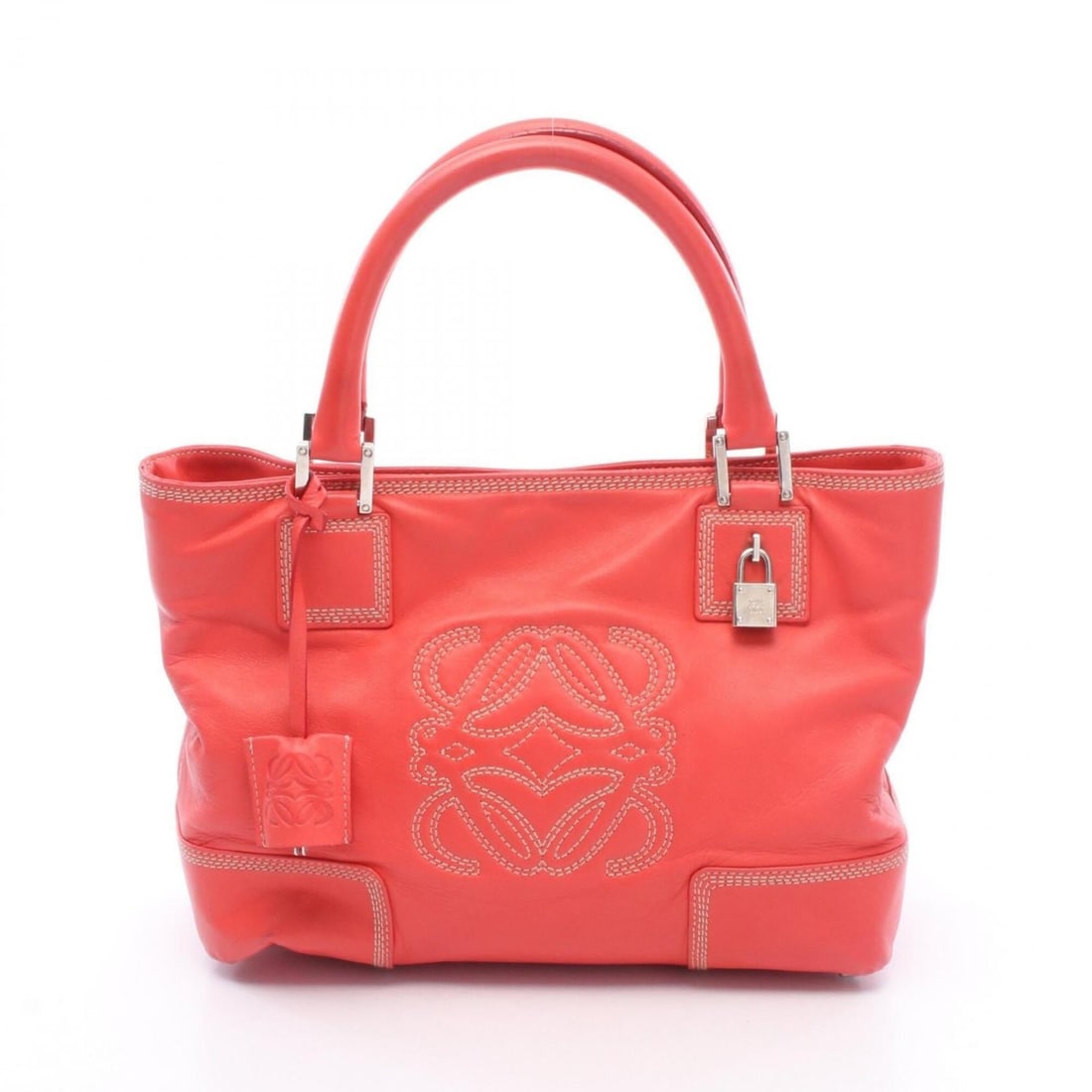 Loewe Amazona Fusta Handbag, Leather, Women's, Red, 311.54.028: --- Catalog ---Category: SizeSize (HxWxD): 21.5cm x 29cm x 12cm / 8.46'' x 11.41'' x 4.72''Category: DesignType: HandbagColor: Red colorGender: WomenMaterial: Leather Category: GeneralMPN: 311.54.028B