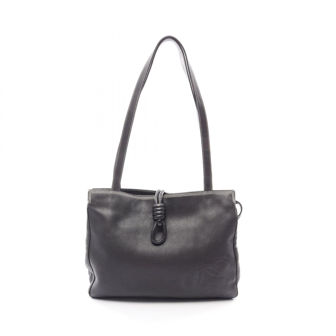 Loewe Anagram Tote Bag Handbag Leather Women's Black: --- Catalog ---Category: SizeSize (HxWxD): 29.5cm x 36cm x 5cm / 11.61'' x 14.17'' x 1.96''Category: DesignType: Handbag, Tote bagColor: BlackGender: WomenMaterial: Leather Category: GeneralBrand: Loe