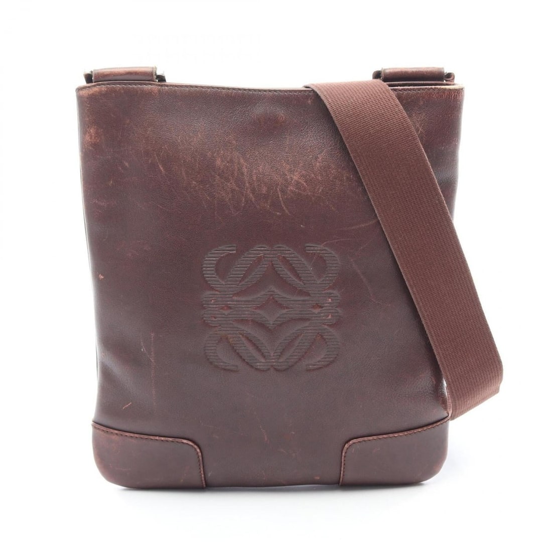 Loewe Anagram Shoulder Bag/Handbag, Leather, Women's, Brown: --- Catalog ---Category: SizeSize (HxWxD): 27cm x 23.5cm x 1.5cm / 10.62'' x 9.25'' x 0.59''Category: DesignType: Handbag, Shoulder bagColor: BrownGender: WomenMaterial: Leather Category: GeneralBrand