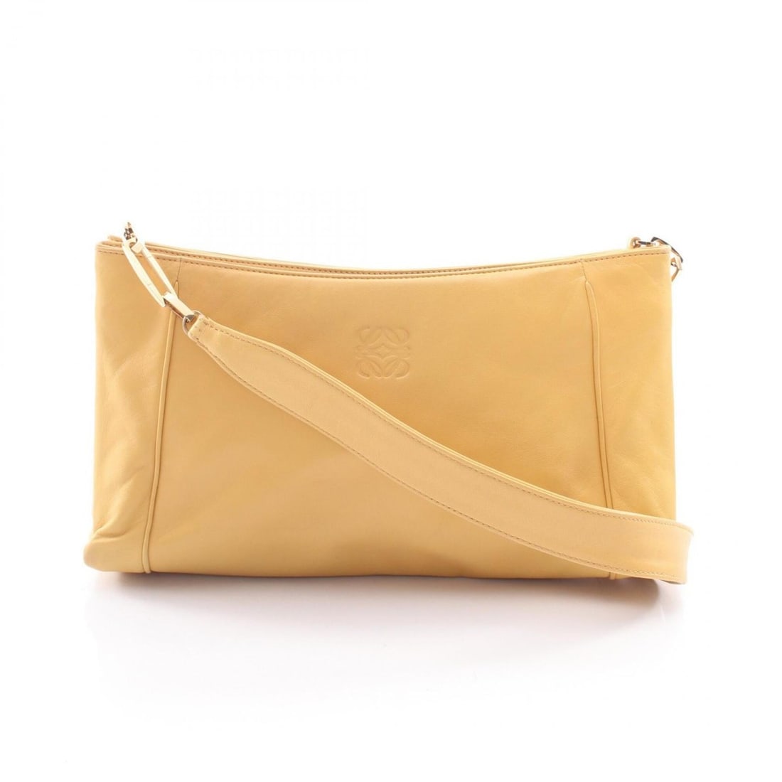 Loewe Anagram Shoulder Bag/Handbag, Leather, Women's, Yellow: --- Catalog ---Category: SizeSize (HxWxD): 14cm x 28cm x 6.5cm / 5.51'' x 11.02'' x 2.55''Category: DesignType: Handbag, Shoulder bagColor: YellowGender: WomenMaterial: Leather Category: GeneralBrand: