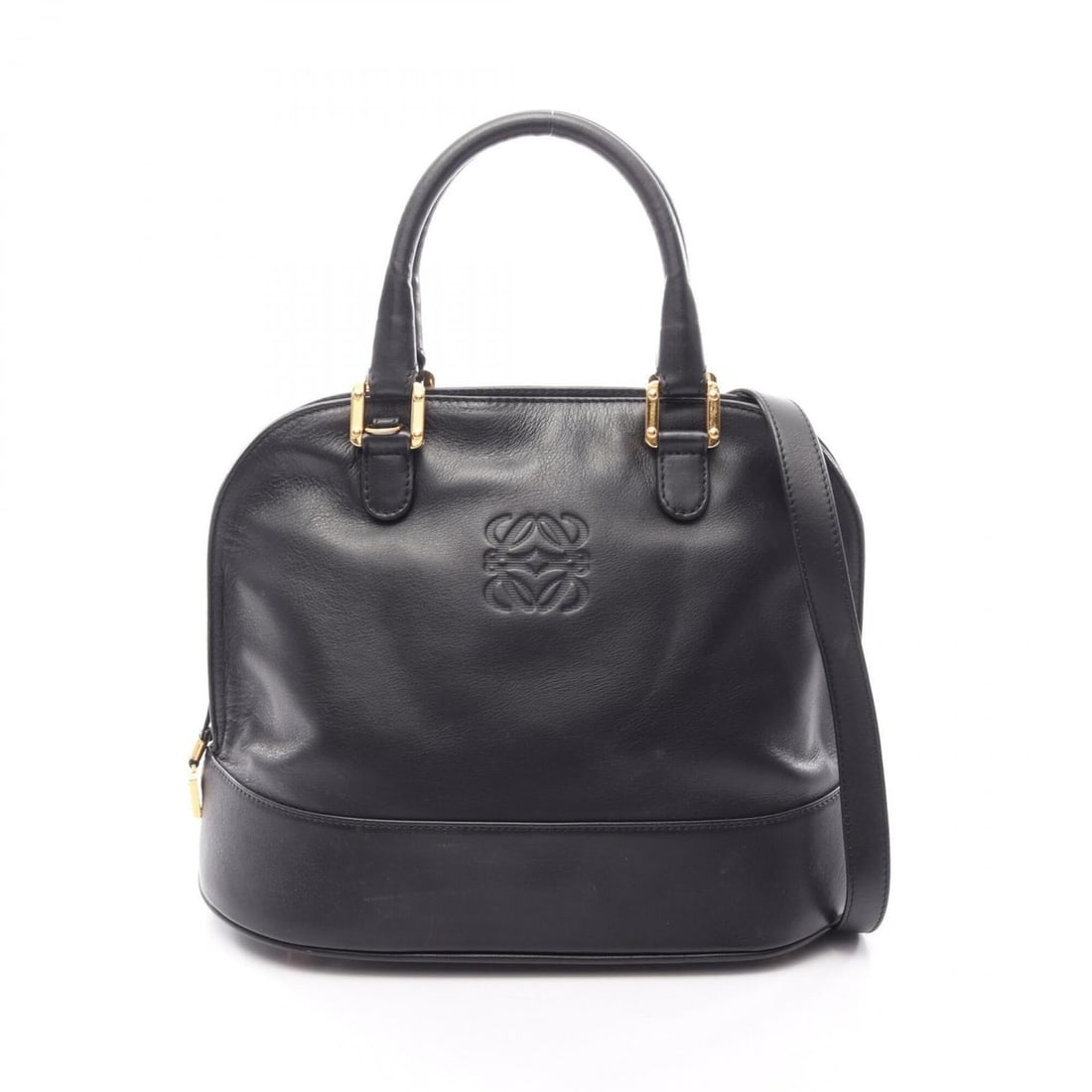 Loewe Anagram 2-Way Handbag, Leather, Women's, Black: --- Catalog ---Category: SizeSize (HxWxD): 24cm x 31cm x 16cm / 9.44'' x 12.2'' x 6.29''Category: DesignType: HandbagColor: BlackGender: WomenMaterial: Leather Category: GeneralBrand: Loewe--- Item Li