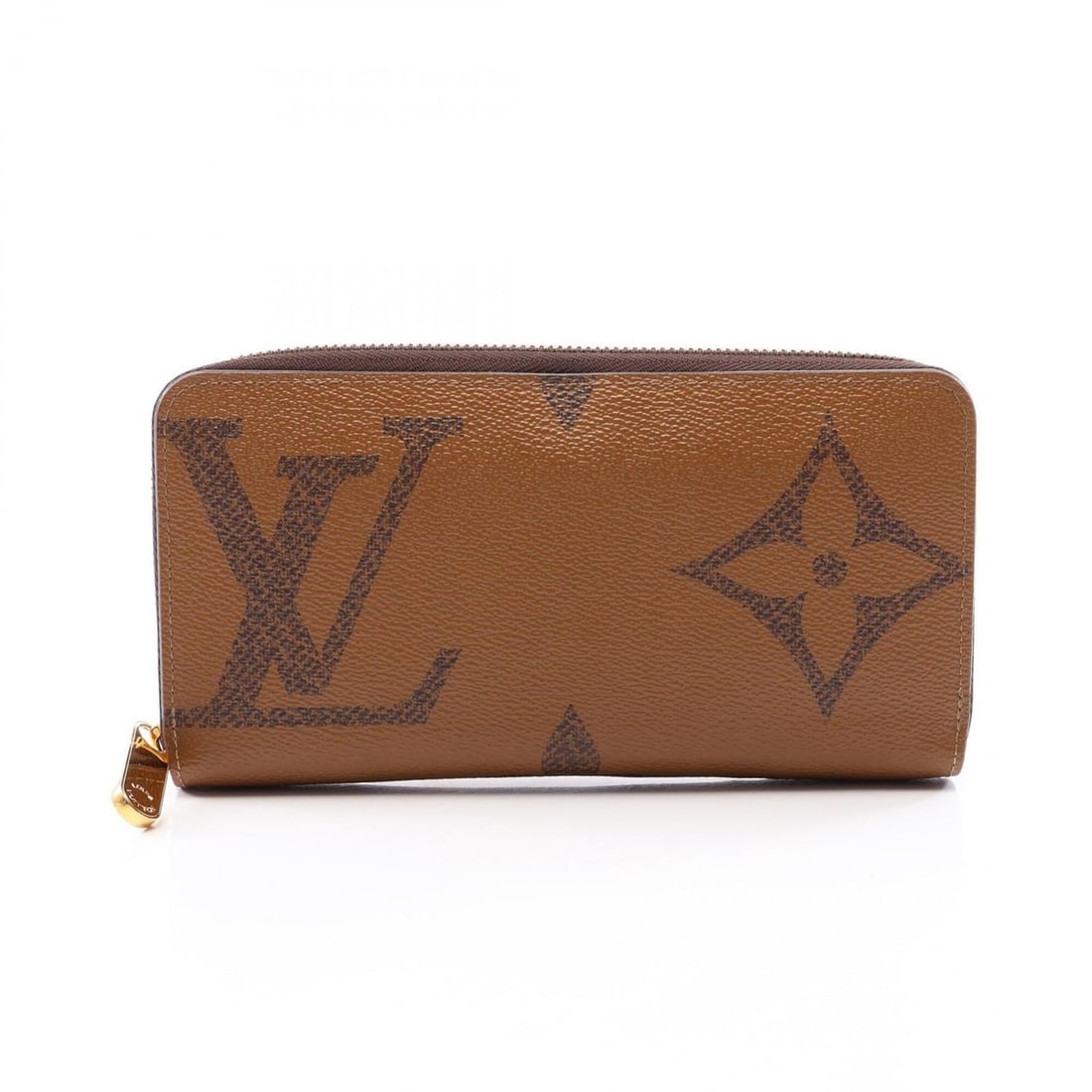 Louis Vuitton Zippy Wallet Round Long Wallet, Leather, Monogram Giant Reverse, Women's, Brown,: --- Catalog ---Category: SizeSize (HxWxD): 10cm x 19.5cm x 2.5cm / 3.93'' x 7.67'' x 0.98''Category: DesignType: Long wallet (bi-fold)Color: Brown, MonogramGender: WomenMaterial: Leather , PVC Categor