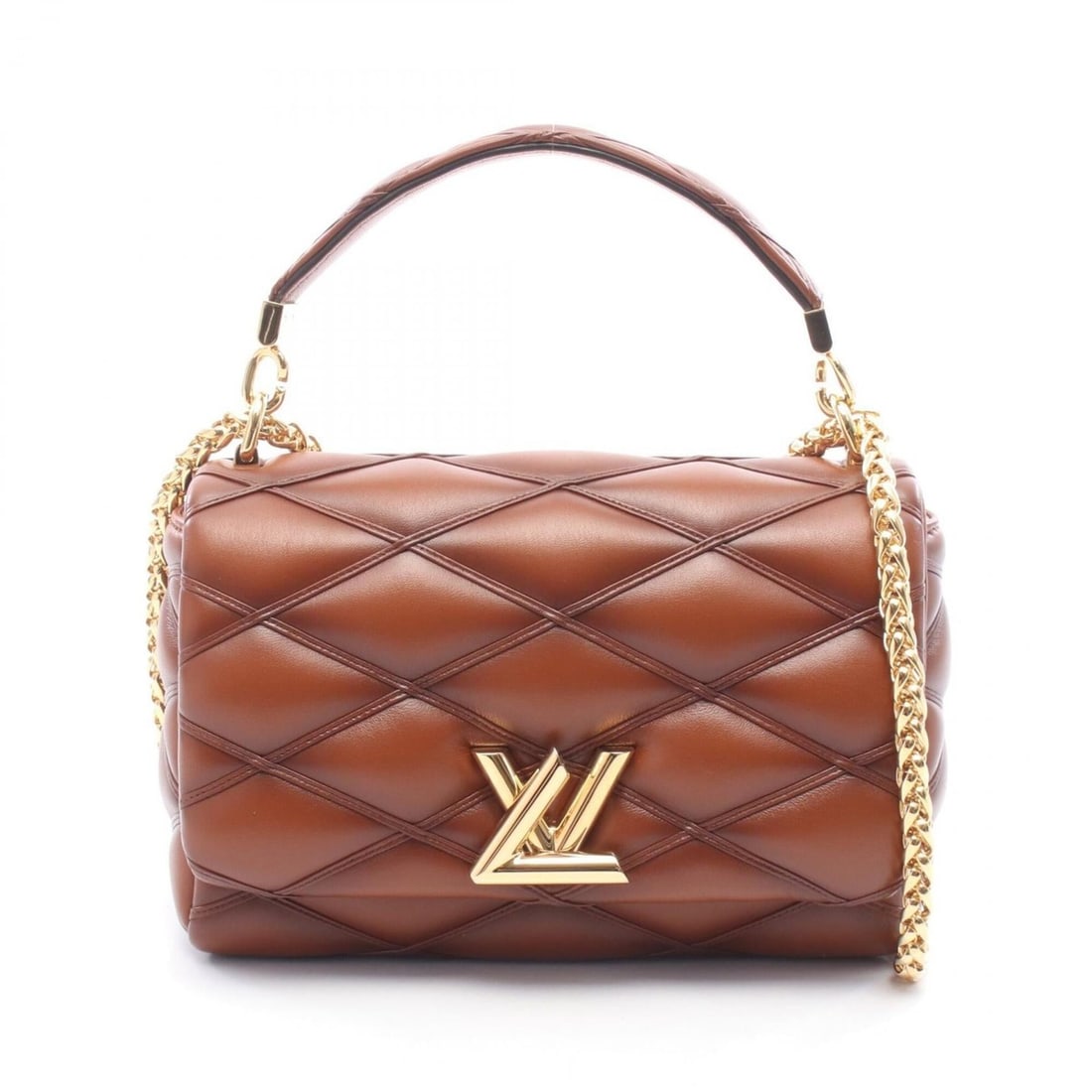 Louis Vuitton GO-14 MM Maltage 2-Way Handbag, Leather, Lambskin, Women's, Brown, M23601: --- Catalog ---Category: SizeSize (HxWxD): 15cm x 23cm x 9cm / 5.9'' x 9.05'' x 3.54''Category: DesignType: HandbagColor: BrownGender: WomenMaterial: Leather Leather/Fur Type: LambskinCategory: Genera