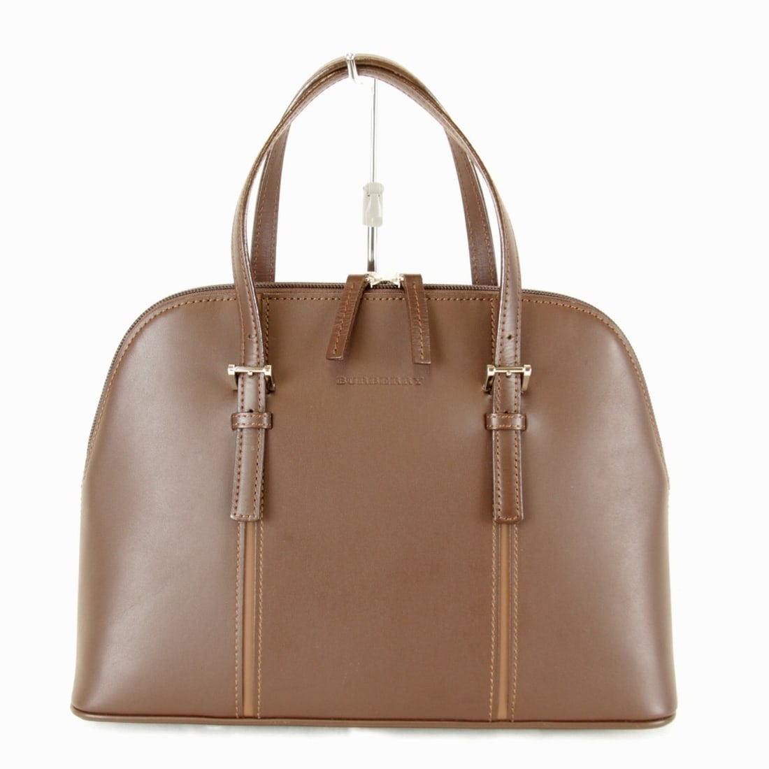 BURBERRY handbag, leather, brown, women's.: --- Catalog ---Category: SizeSize (HxWxD): 22.5cm x 32cm x 12cm / 8.85'' x 12.59'' x 4.72''Category: DesignType: HandbagColor: BrownGender: WomenMaterial: Leather Category: GeneralBrand: Burberry--- I