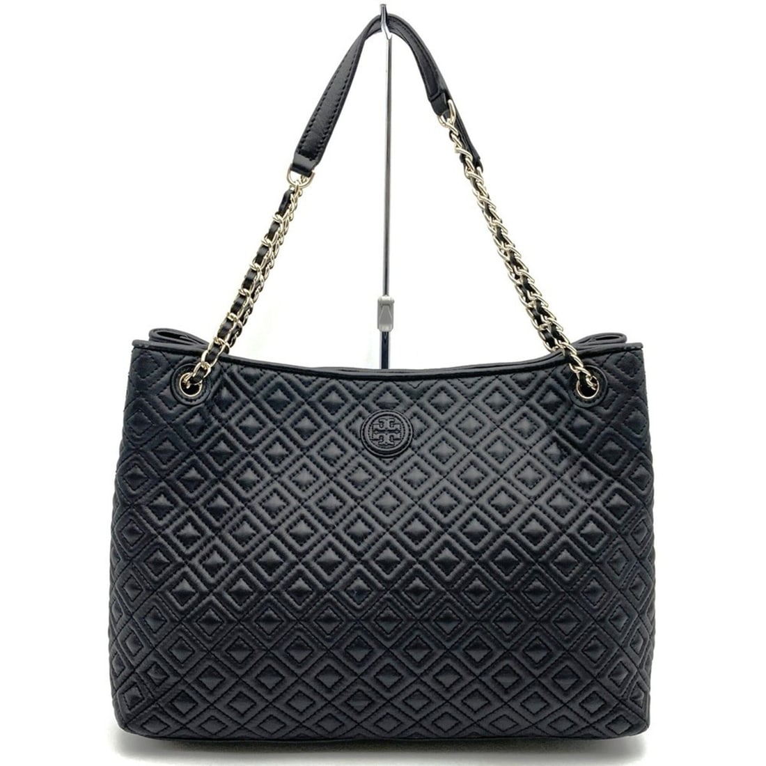 TORY BURCH Tory Burch Tote Bag Shoulder Chain Leather Black Women's: --- Catalog ---Category: SizeSize (HxWxD): 22cm x 35cm x 13cm / 8.66'' x 13.77'' x 5.11''Category: DesignType: Shoulder bag, Tote bagColor: BlackGender: WomenMaterial: Leather Category: GeneralBrand: 