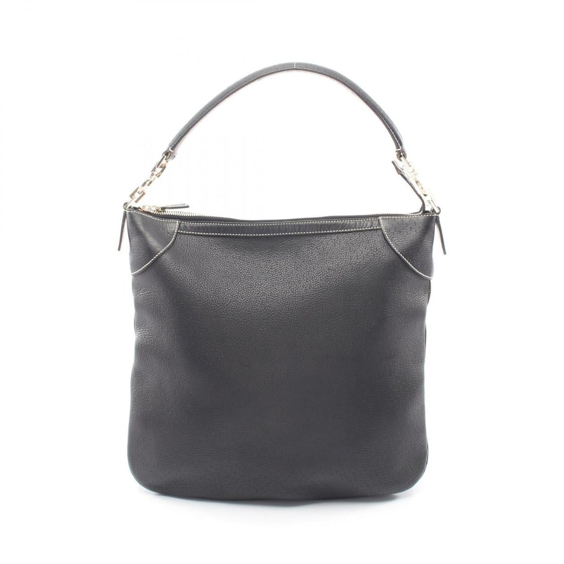 Salvatore Ferragamo Gancini Shoulder Bag/Handbag, Leather, Women's, Black, 21 4374: --- Catalog ---Category: SizeSize (HxWxD): 30cm x 8cm x 6cm / 11.81'' x 3.14'' x 2.36''Category: DesignType: Handbag, Shoulder bagColor: BlackGender: WomenMaterial: Leather Category: GeneralMPN: 21 43