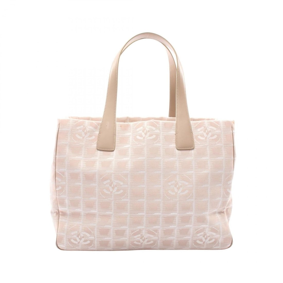 Chanel New Travel Line MM Tote Bag Handbag Leather Nylon Canvas Women's Beige A15991: --- Catalog ---Category: SizeSize (HxWxD): 25cm x 34cm x 14.5cm / 9.84'' x 13.38'' x 5.7''Category: DesignType: Handbag, Tote bagColor: BeigeGender: WomenMaterial: Leather , Nylon canvas Category: Gen