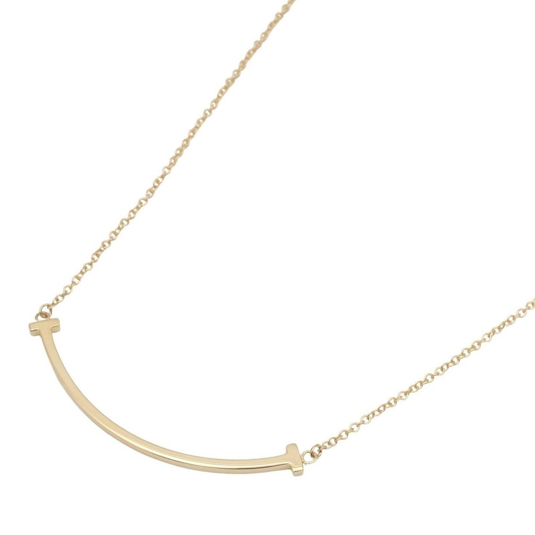 Tiffany & Co. T Smile Small Necklace, 18K (Yellow Gold), Gold Tone, Men's Women's, 60011679: --- Catalog ---Category: SizeNeck Circumference: 40 cm - 45.5 cm / 15.74'' - 17.91''Category: DesignColor: Yellow goldGender: Men,WomenMaterial: Yellow gold (18K)Necklace Type: NecklaceCategory: Gener