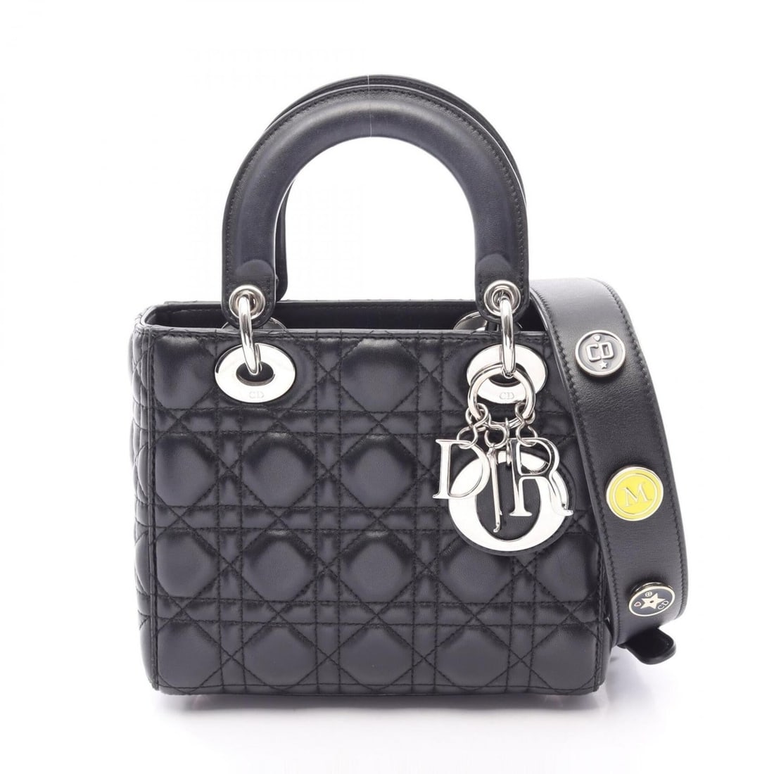 Christian Dior Dior LADY DIOR MY ABCDIOR Lady Small Cannage 2-Way Handbag Leather Women's Black: --- Catalog ---Category: SizeSize (HxWxD): 17cm x 20cm x 8cm / 6.69'' x 7.87'' x 3.14''Category: DesignType: HandbagColor: BlackGender: WomenMaterial: Leather Category: GeneralBrand: Christian Dior---