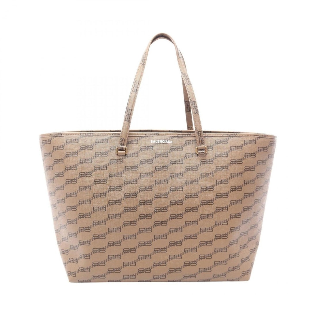 Balenciaga BB Monogram Tote Bag Handbag, Coated Canvas, Women's, Gray: --- Catalog ---Category: SizeSize (HxWxD): 32cm x 39cm x 21cm / 12.59'' x 15.35'' x 8.26''Category: DesignType: Handbag, Tote bagColor: GrayGender: WomenMaterial: Coated canvas Category: GeneralBrand: