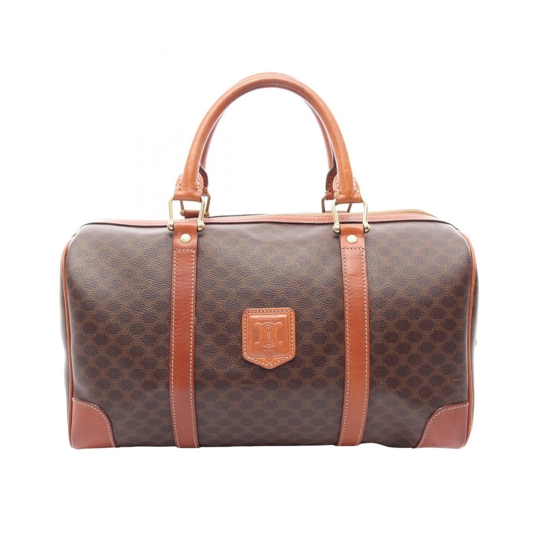 Celine Macadam Handbag, Coated Canvas Leather, Women's, Brown: --- Catalog ---Category: SizeSize (HxWxD): 19cm x 35cm x 17cm / 7.48'' x 13.77'' x 6.69''Category: DesignType: HandbagColor: BrownGender: WomenMaterial: Coated canvas , Leather Category: GeneralBrand: