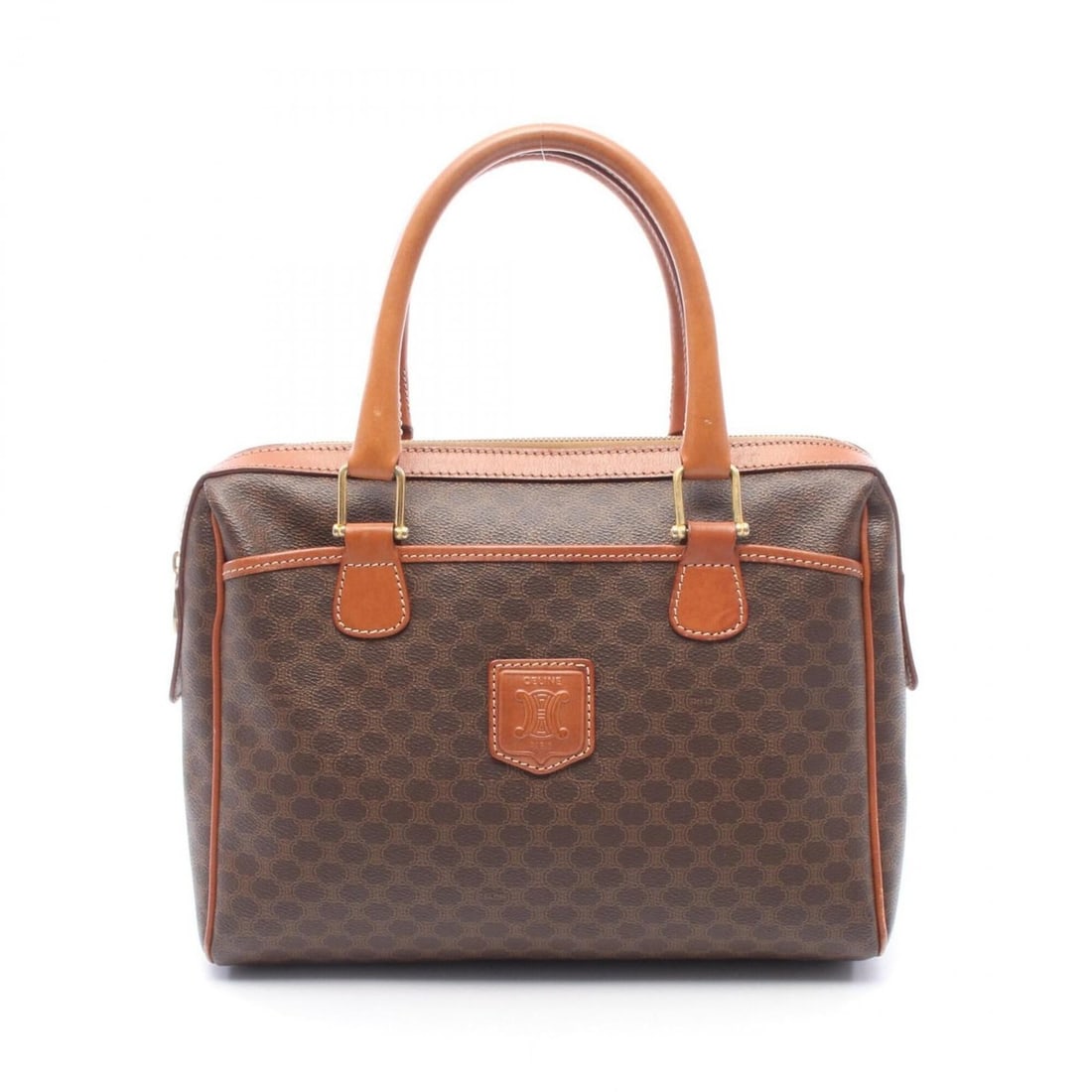 Celine Macadam Handbag, Coated Canvas Leather, Women's, Brown: --- Catalog ---Category: SizeSize (HxWxD): 22cm x 30cm x 12cm / 8.66'' x 11.81'' x 4.72''Category: DesignType: HandbagColor: BrownGender: WomenMaterial: Coated canvas , Leather Category: GeneralBrand:
