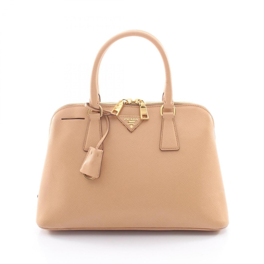 Prada SAFFIANO LUX handbag, Saffiano leather, women's, beige, BL0837 (1 of 12)