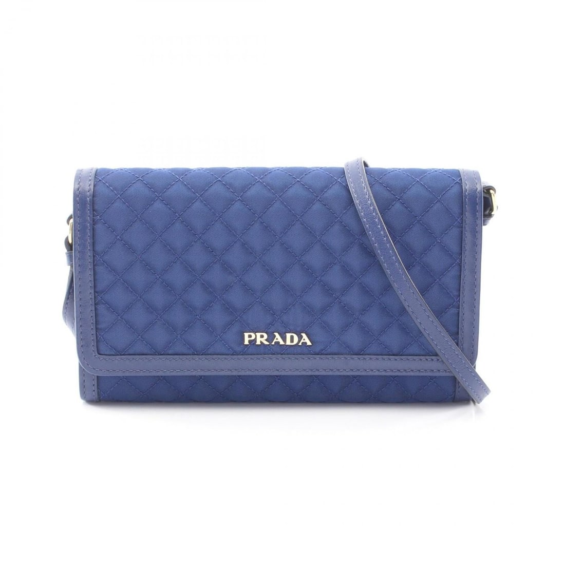 Prada quilted shoulder bag/handbag, nylon and leather, women's, blue.: --- Catalog ---Category: SizeSize (HxWxD): 10cm x 17cm x 2cm / 3.93'' x 6.69'' x 0.78''Category: DesignType: Handbag, Shoulder bagColor: BlueGender: WomenMaterial: Nylon , Leather Category: GeneralBra