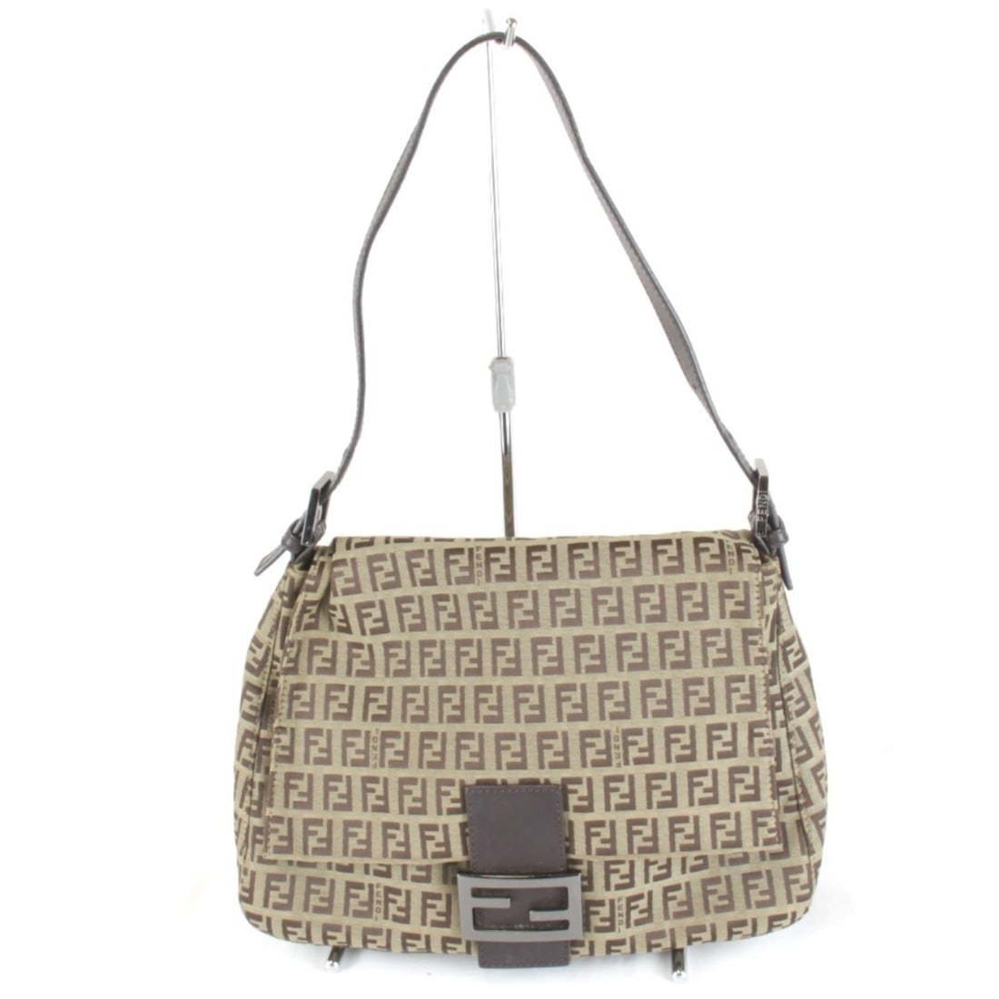 FENDI Zucchino Mamma Bucket Shoulder Bag, Canvas, Beige, Women's: --- Catalog ---Category: SizeSize (HxWxD): 20cm x 35cm x 12cm / 7.87'' x 13.77'' x 4.72''Category: DesignType: Shoulder bagColor: BeigeGender: WomenMaterial: Zucchino Category: GeneralBrand: Fendi--- 