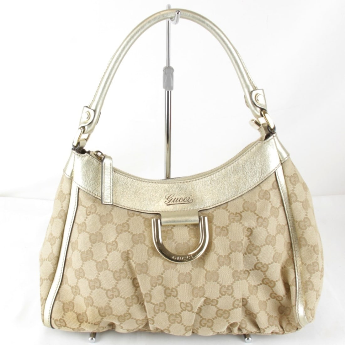 GUCCI Abbey 190525 493075 Handbag GG Canvas Gold Women's: --- Catalog ---Category: SizeSize (HxWxD): 19cm x 35cm x 8cm / 7.48'' x 13.77'' x 3.14''Category: DesignType: HandbagColor: GoldGender: WomenMaterial: GG canvas Category: GeneralMPN: 190525Brand: Gucc