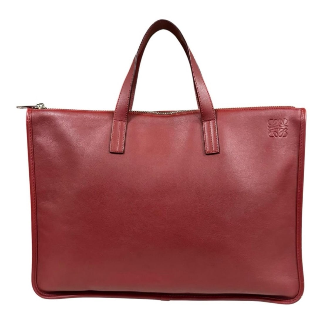 Loewe New Toledo Briefcase Handbag, Leather 358.29.L18, Red, Men's LOEWE: --- Catalog ---Category: SizeSize (HxWxD): 29cm x 40cm x 8cm / 11.41'' x 15.74'' x 3.14''Category: DesignType: Briefcase, HandbagColor: Red colorGender: Men,WomenMaterial: Leather Category: GeneralMPN