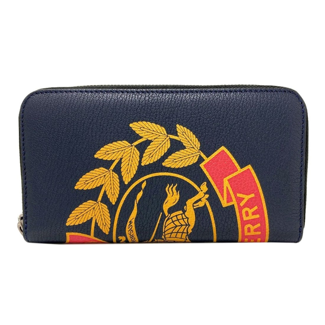 Burberry logo motif long wallet, leather, women's.: --- Catalog ---Category: SizeSize (HxWxD): 10cm x 19cm x 2cm / 3.93'' x 7.48'' x 0.78''Category: DesignType: Long wallet (bi-fold)Color: NavyGender: WomenClosure: ZipperMaterial: Leather Inner