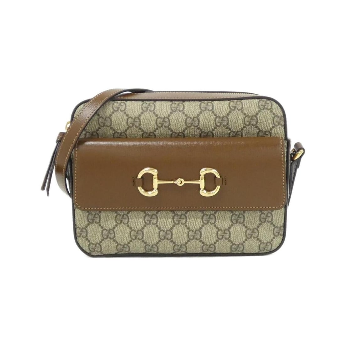 Gucci HORSEBIT 1955 645454 92TCG Shoulder Bag: --- Catalog ---Category: SizeSize (HxWxD): 17cm x 23cm x 6cm / 6.69'' x 9.05'' x 2.36''Category: DesignType: Shoulder bagColor: Beige, BrownGender: WomenMaterial: GG Supreme , Leather Category: