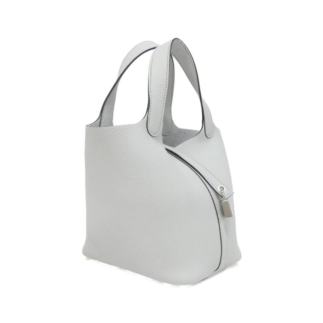 Hermes Picotin Lock PM 056289CK Handbag: --- Catalog ---Category: SizeSize (HxWxD): 18.5cm x 18cm x 13cm / 7.28'' x 7.08'' x 5.11''Category: DesignType: HandbagColor: BlueGender: WomenMaterial: Taurillon clemence leather Category: