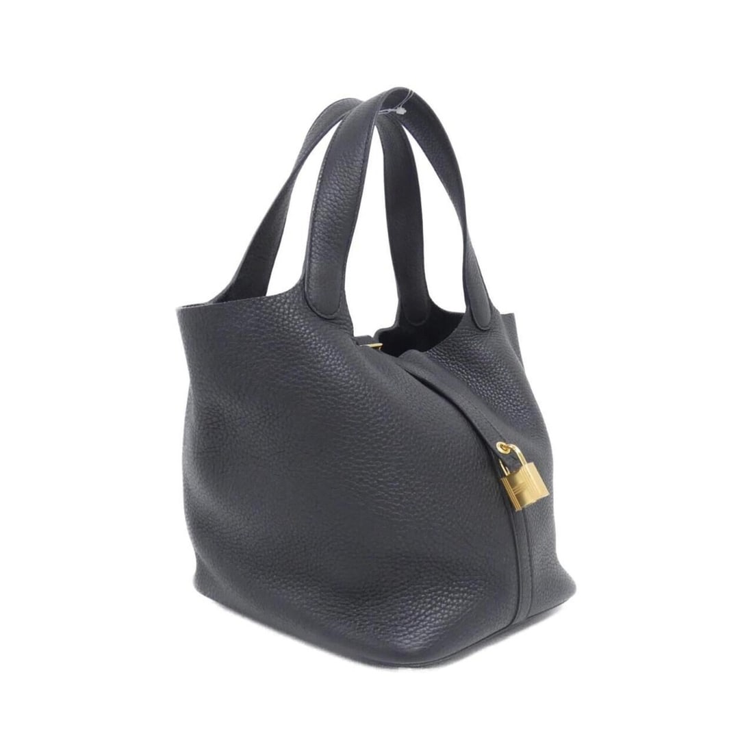 Hermes Picotin Lock MM 060991CC Handbag: --- Catalog ---Category: SizeSize (HxWxD): 23cm x 22cm x 18cm / 9.05'' x 8.66'' x 7.08''Category: DesignType: HandbagColor: BlackMaterial: Taurillon clemence leather Category: GeneralMPN: