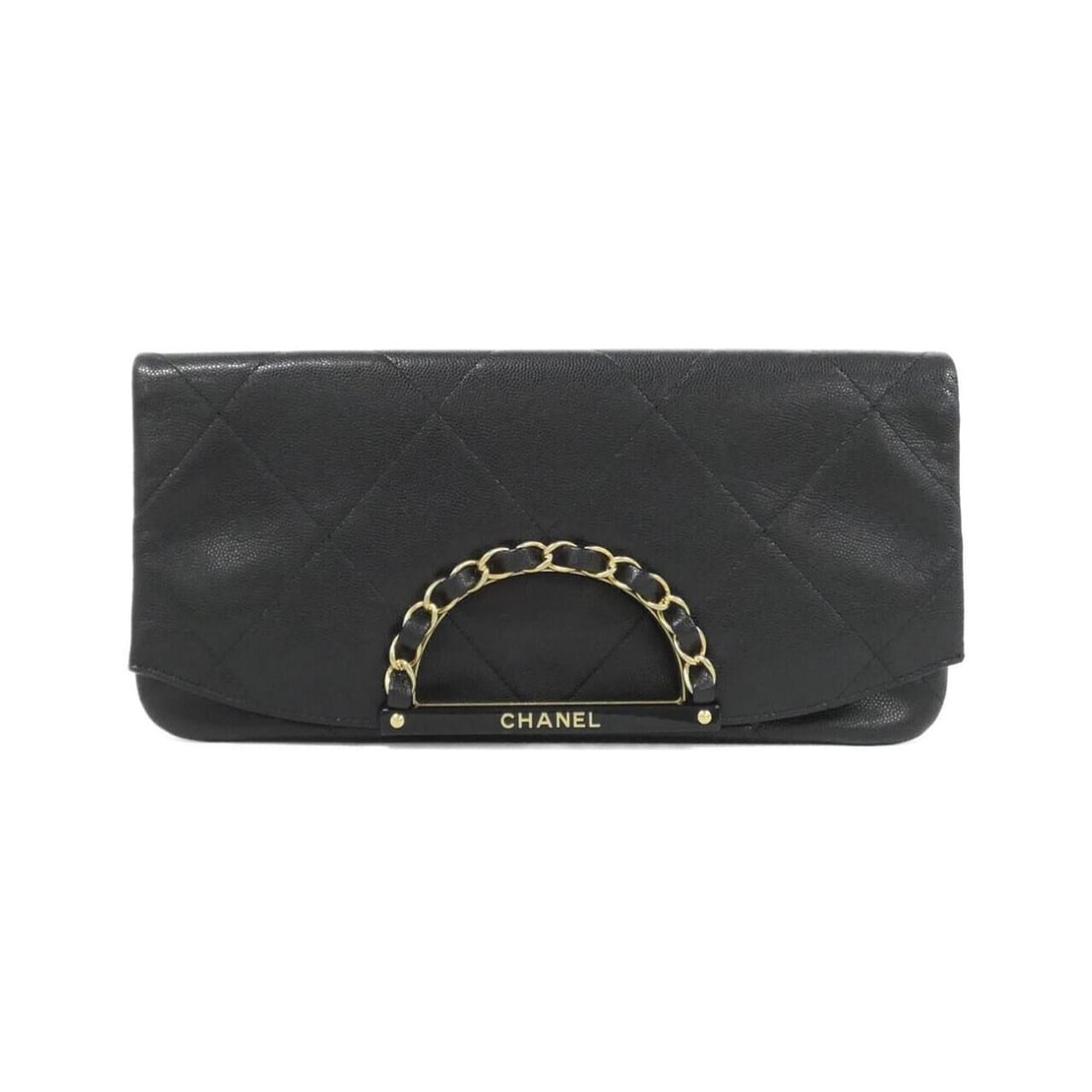 Chanel AP1255 handbag: --- Catalog ---Category: SizeSize (HxWxD): 14cm x 30cm x 1cm / 5.51'' x 11.81'' x 0.39''Category: DesignType: HandbagColor: BlackGender: WomenMaterial: Grained Calfskin Category: GeneralMPN: