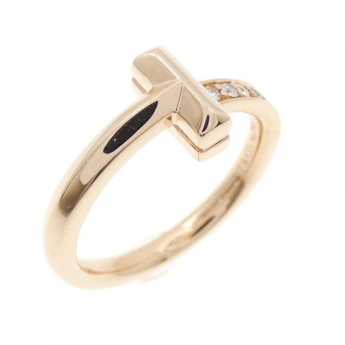 Tiffany T One Ring: --- Catalog ---Category: SizeJP Size: 9US Size: 5Category: DesignType: Band ringColor: Pink goldGender: WomenMaterial: Pink gold (18K)Category: GeneralBrand: Tiffany--- Item List ---Section: Condition