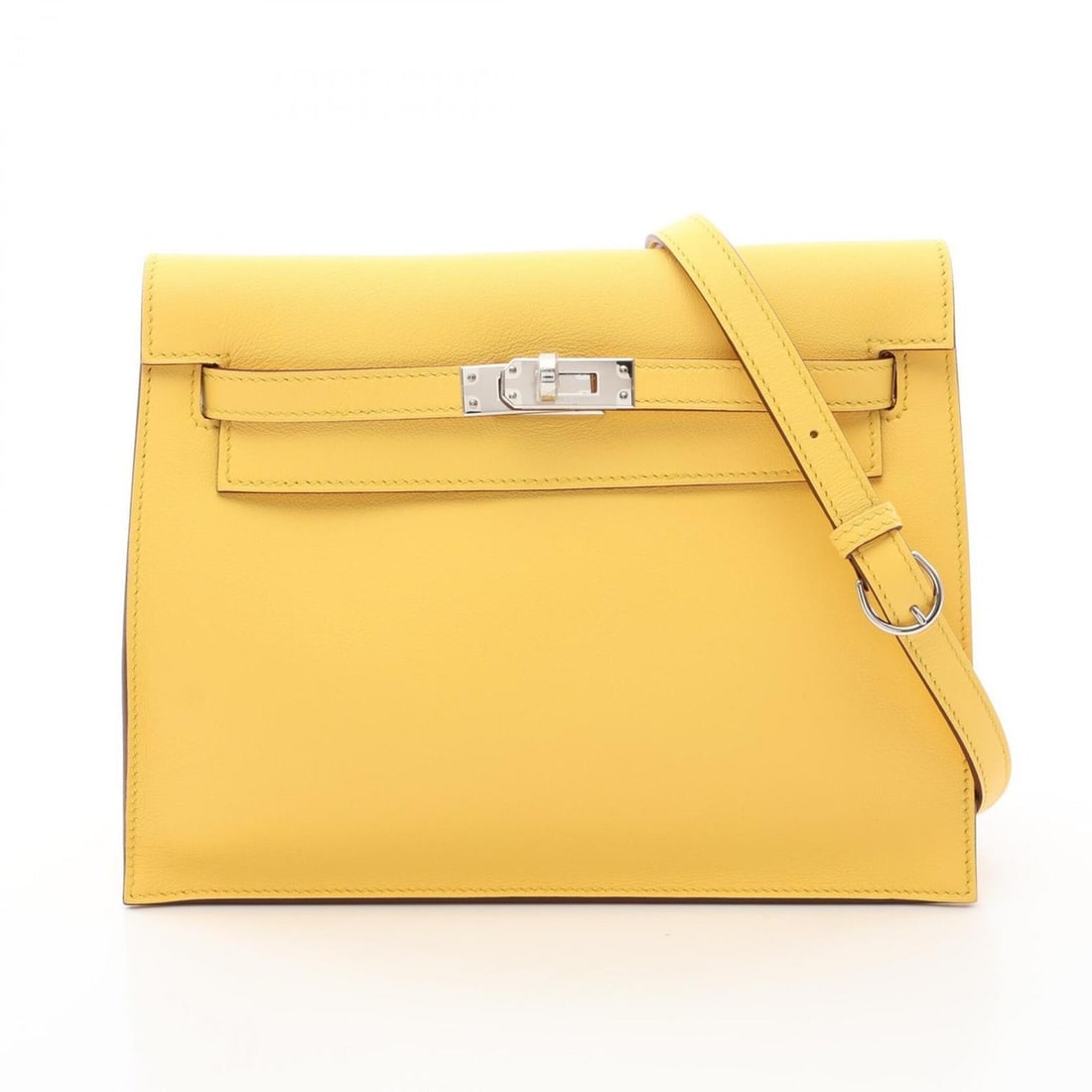 Hermes Kelly Dance II Shoulder Bag/Handbag, Leather, Calfskin (Cowhide), Veau Swift, Women's, Yellow: --- Catalog ---Category: SizeSize (HxWxD): 16cm x 22cm x 7cm / 6.29'' x 8.66'' x 2.75''Category: DesignType: Handbag, Shoulder bagColor: YellowGender: WomenMaterial: Swift leather Category: GeneralBra